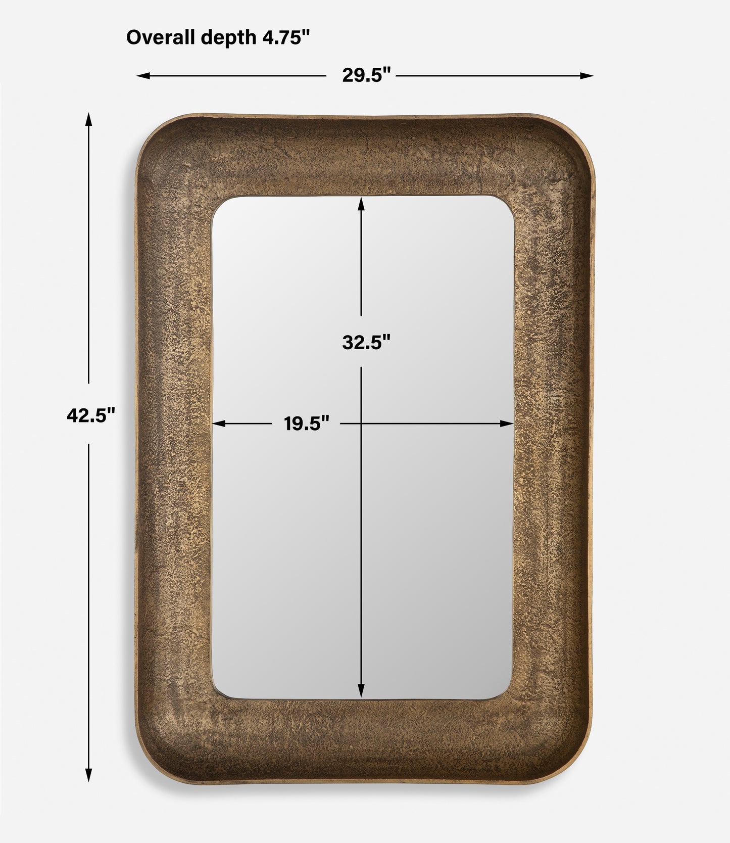 Uttermost Alvaro Antique Brass Mirror 07087