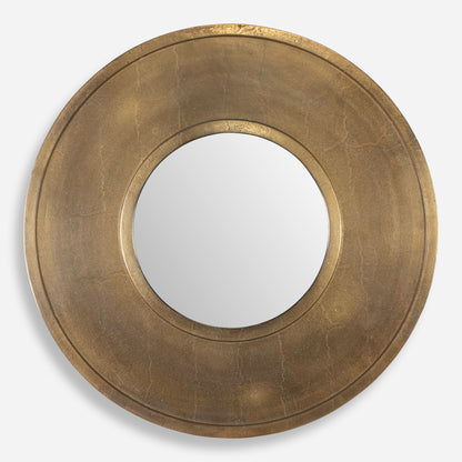 Uttermost Axel Round Brass Mirror 07088