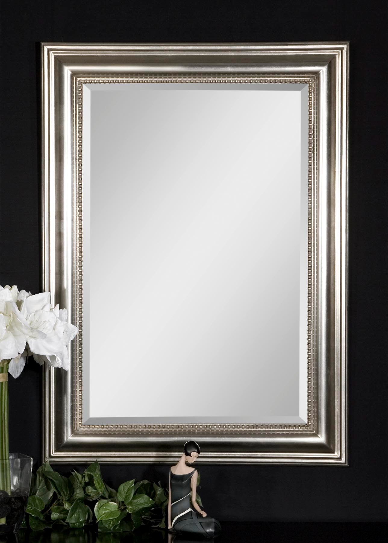 Uttermost Stuart Silver Beaded Mirror 12005 B