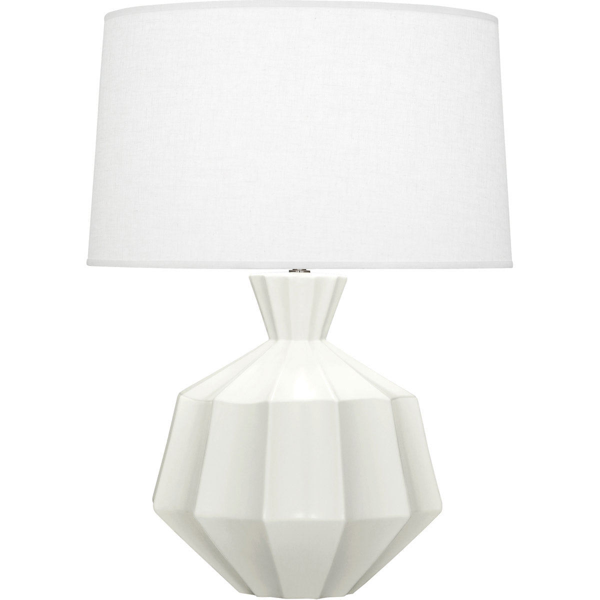 Robert Abbey  Matte Lily Orion Ceramic Table Lamp in Matte Lily Glazed Ceramic MLY17