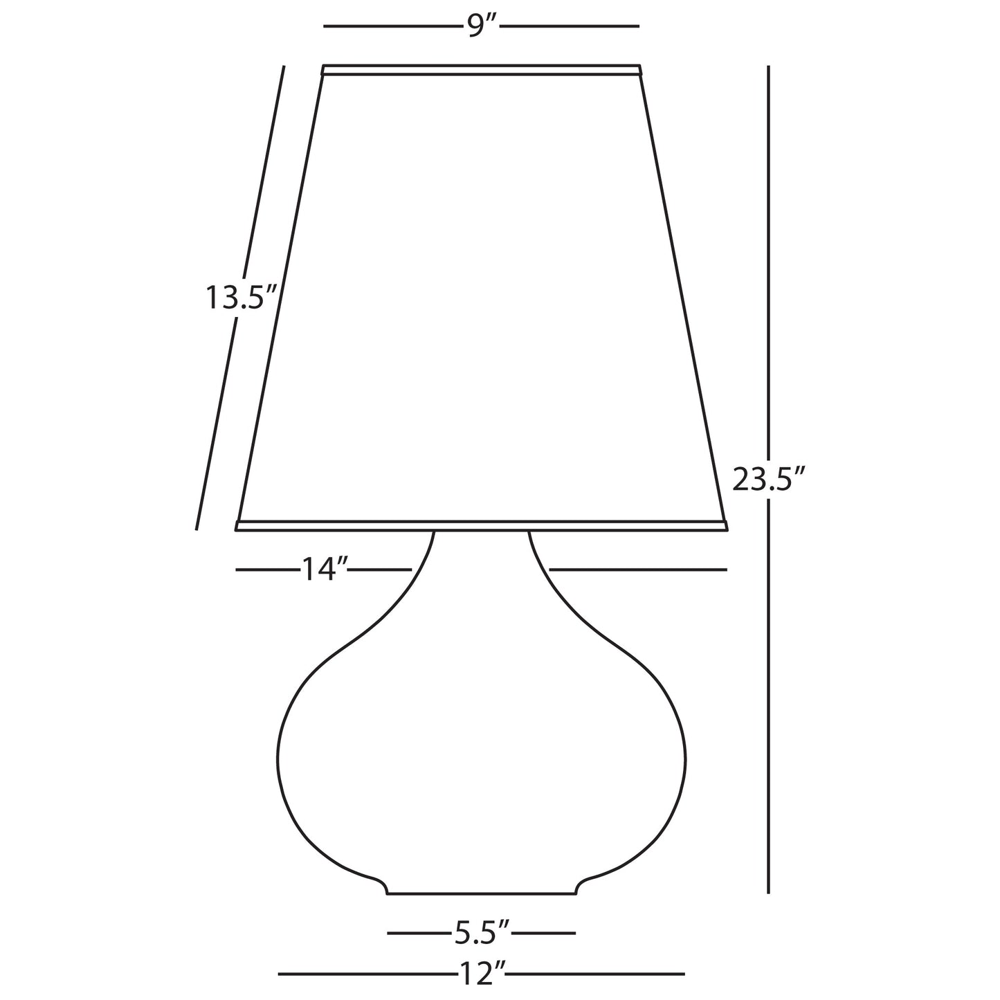 Robert Abbey  Matte Lily June Accent Lamp in Matte Lily Glazed Ceramic MLY91