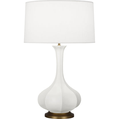 Robert Abbey  Matte Lily Pike Table Lamp in Matte Lily Glazed Ceramic MLY94