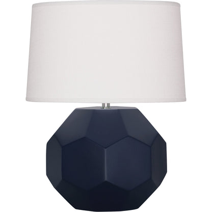 Robert Abbey  Matte Midnight Blue Franklin Table Lamp in Matte Midnight Blue Glazed Ceramic MMB01