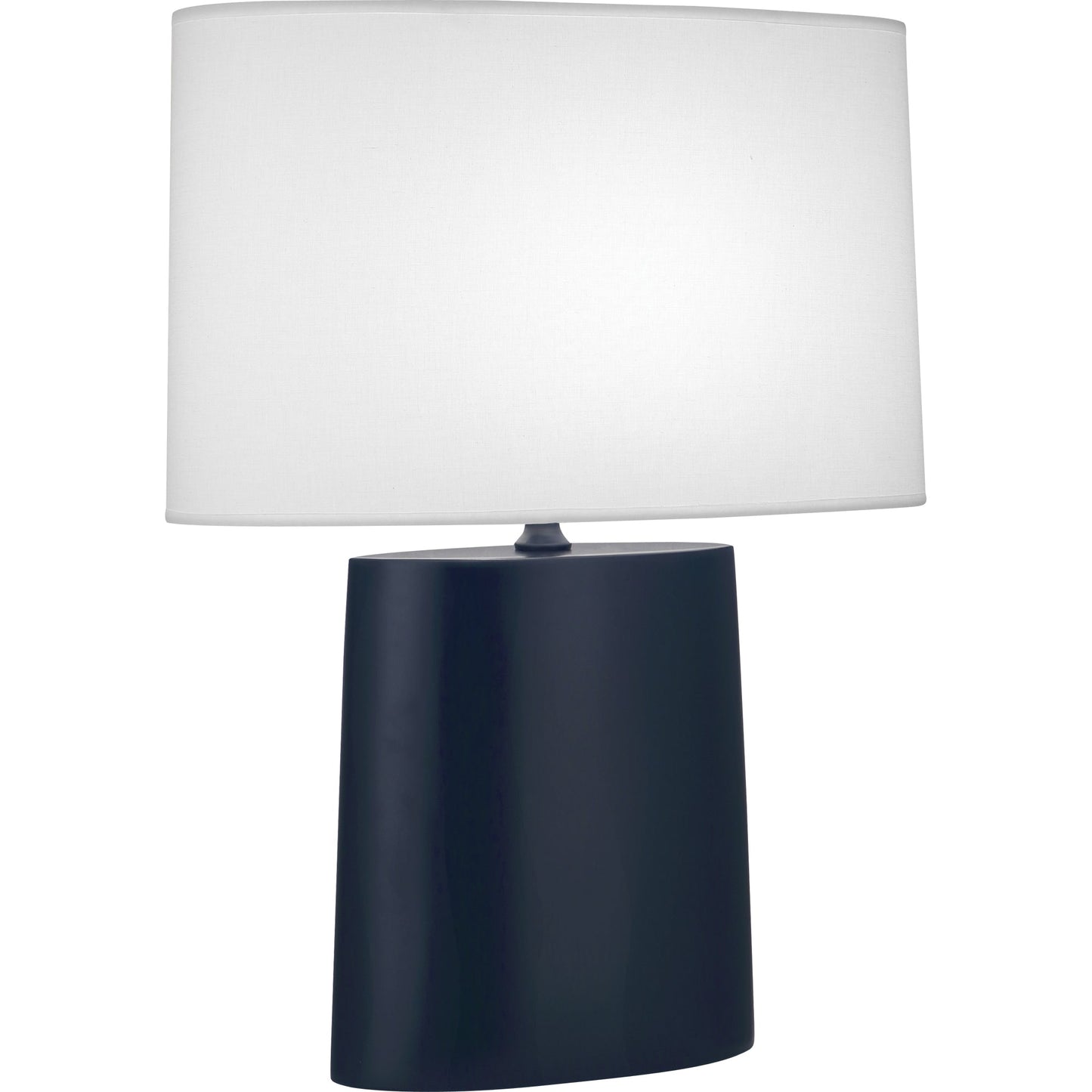 Robert Abbey  Matte Midnight Blue Victor Table Lamp in Matte Midnight Blue Glazed Ceramic MMB03