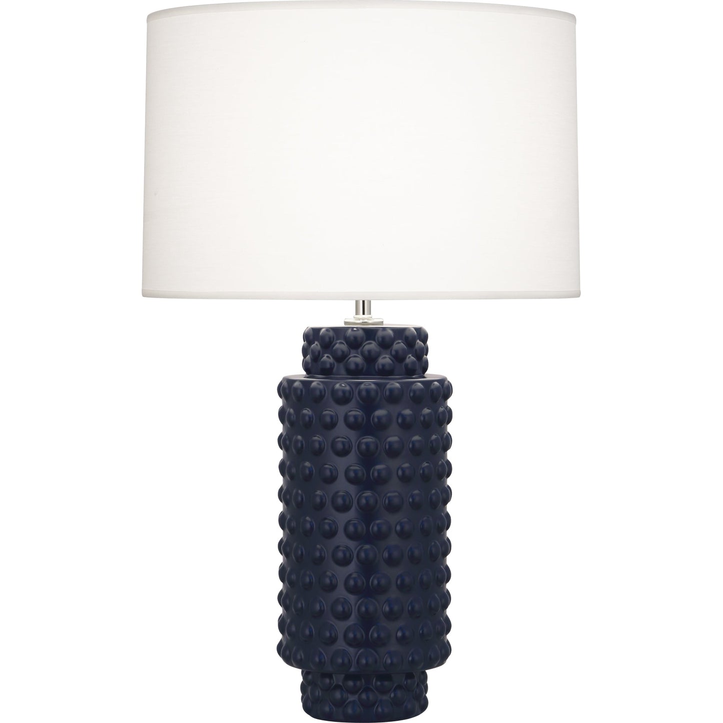 Robert Abbey  Matte Midnight Blue Dolly Table Lamp in Matte Midnight Blue Glazed Textured Ceramic MMB08