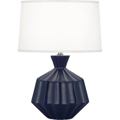 Robert Abbey  Matte Midnight Blue Orion Ceramic Table Lamp in Matte Midnight Blue Glazed Ceramic MMB18