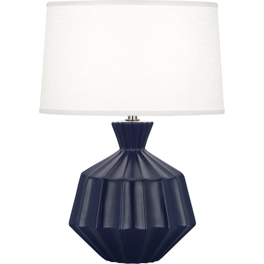 Robert Abbey  Matte Midnight Blue Orion Ceramic Table Lamp in Matte Midnight Blue Glazed Ceramic MMB18