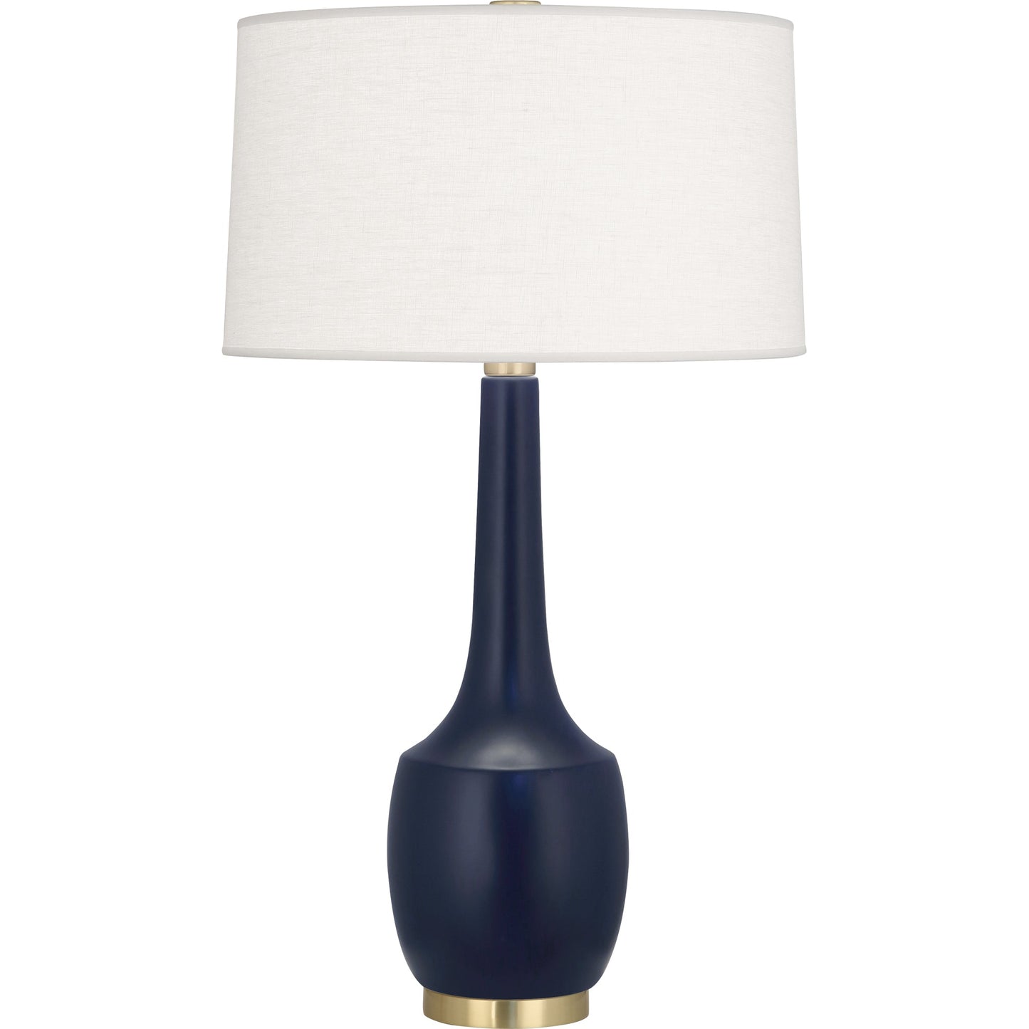 Robert Abbey  Matte Midnight Blue Delilah Table Lamp in Matte Midnight Blue Glazed Ceramic MMB70