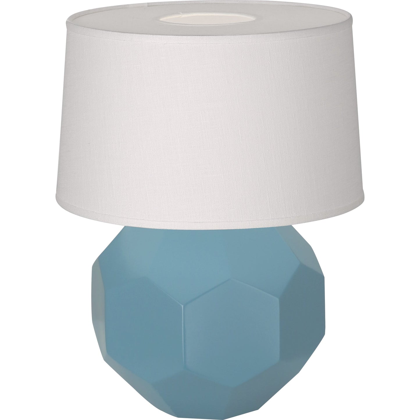 Robert Abbey  Matte Steel Blue Franklin Accent Lamp in Matte Steel Blue Glazed Ceramic MOB02