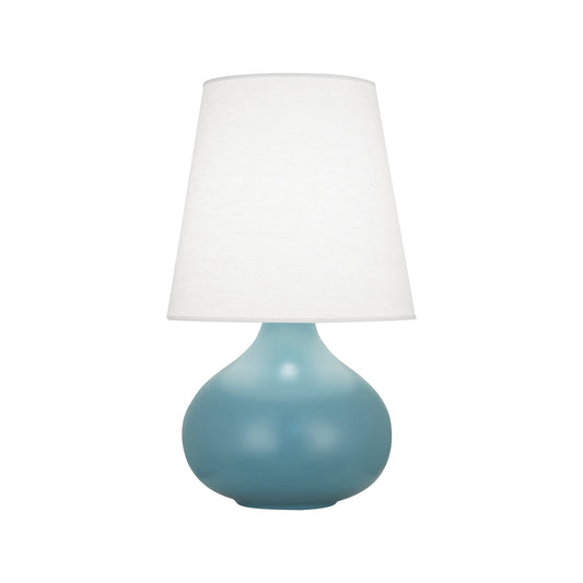 Robert Abbey  Matte Steel Blue June Accent Lamp in Matte Steel Blue Glazed Ceramic MOB93