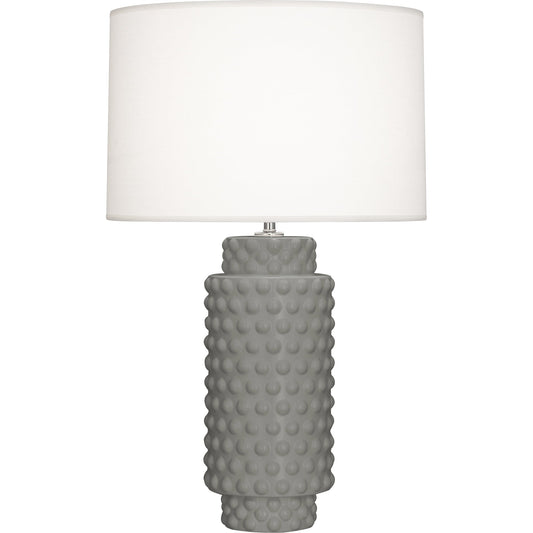 Robert Abbey  Matte Smoky Taupe Dolly Table Lamp in Matte Smoky Taupe Glazed Textured Ceramic MST08