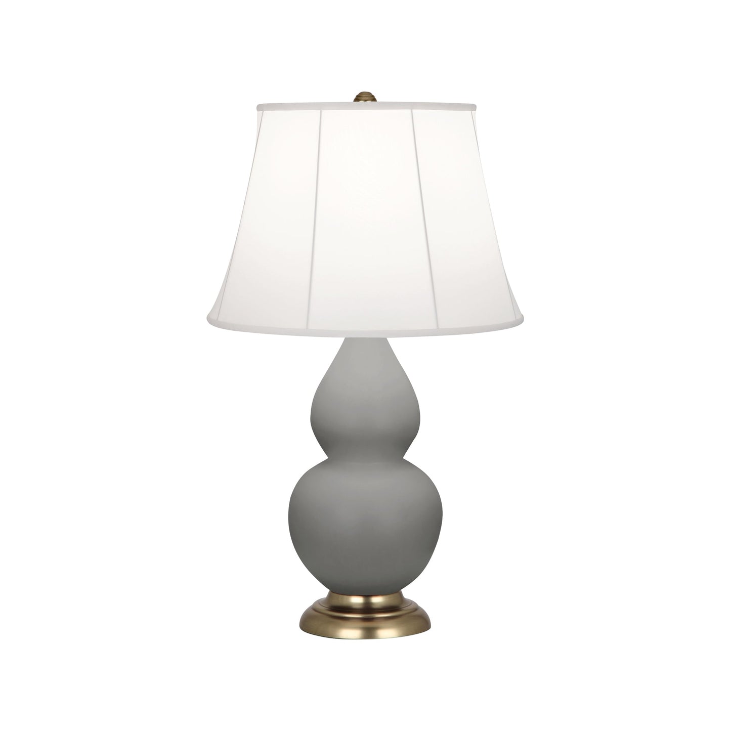 Robert Abbey  Matte Smoky Taupe Small Double Gourd Accent Lamp in Matte Smoky Taupe Glazed Ceramic MST14