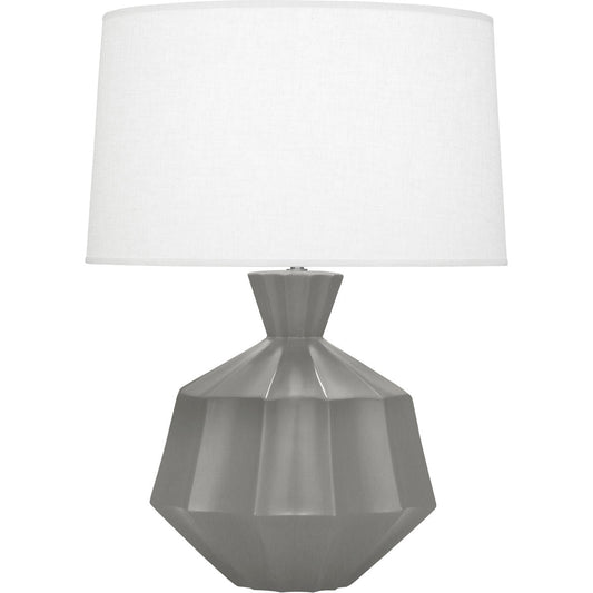 Robert Abbey  Matte Smoky Taupe Orion Ceramic Table Lamp in Matte Smoky Taupe Glazed Ceramic MST17