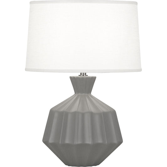 Robert Abbey  Matte Smoky Taupe Orion Ceramic Table Lamp in Matte Smoky Taupe Glazed Ceramic MST18