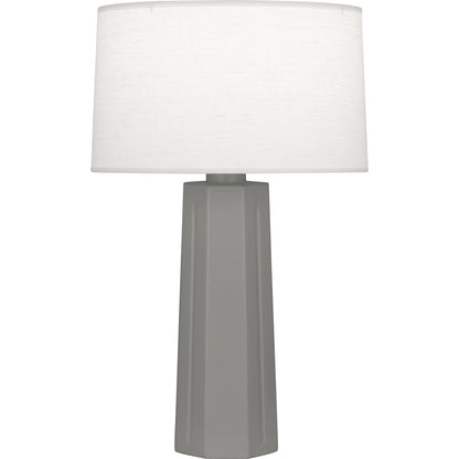 Robert Abbey  Matte Smoky Taupe Mason Table Lamp in Matte Smoky Taupe Glazed Ceramic MST60