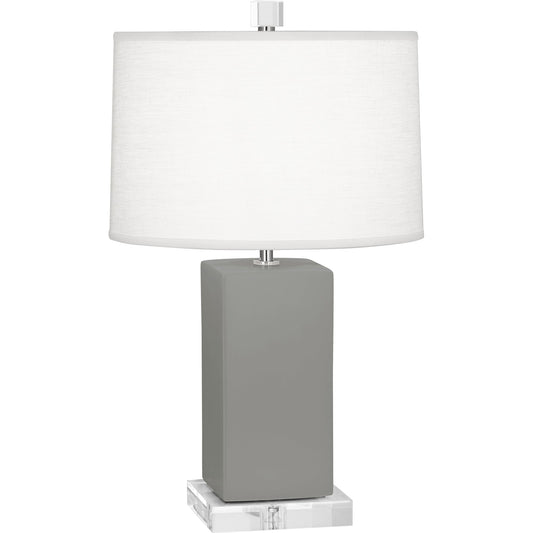 Robert Abbey  Matte Smoky Taupe Harvey Accent Lamp in Matte Smoky Taupe Glazed Ceramic MST90