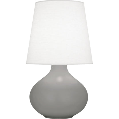 Robert Abbey  Matte Smoky Taupe June Table Lamp in Matte Smoky Taupe Glazed Ceramic MST99