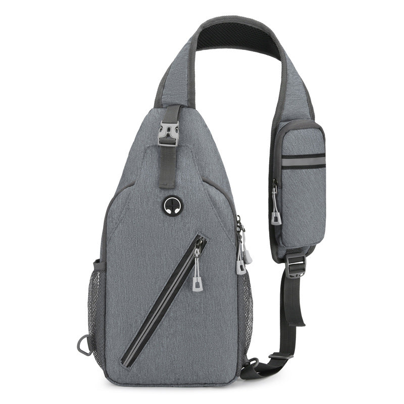 New Multifunctional Men's Shoulder Crossbody Bag Male Hard-Wearing Canvas Backpack