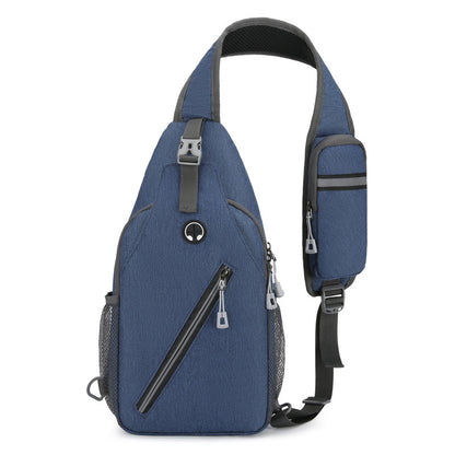 New Multifunctional Men's Shoulder Crossbody Bag Male Hard-Wearing Canvas Backpack