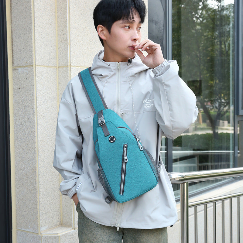 New Multifunctional Men's Shoulder Crossbody Bag Male Hard-Wearing Canvas Backpack