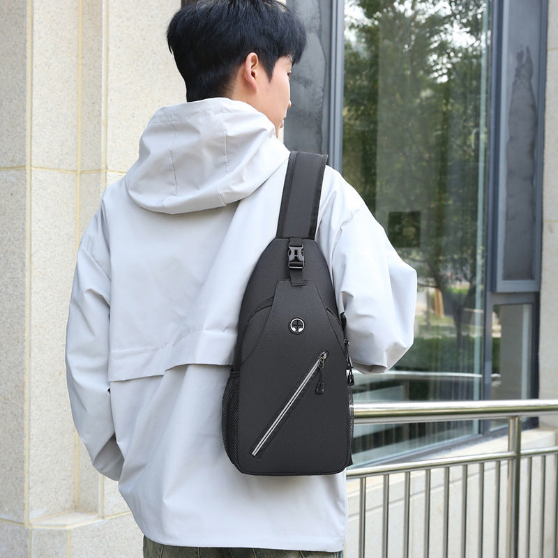 New Multifunctional Men's Shoulder Crossbody Bag Male Hard-Wearing Canvas Backpack