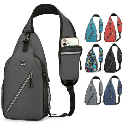 New Multifunctional Men's Shoulder Crossbody Bag Male Hard-Wearing Canvas Backpack