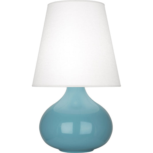 Robert Abbey  Steel Blue June Accent Lamp in Steel Blue Glazed Ceramic OB93