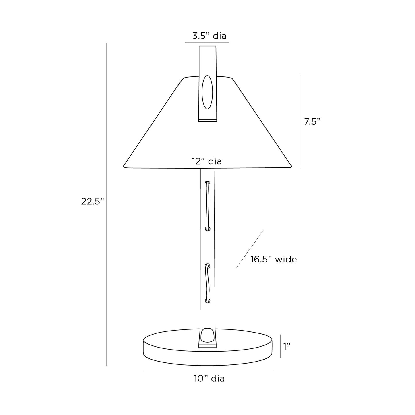 Arteriors Home Vernon Lamp PDC08-SH009