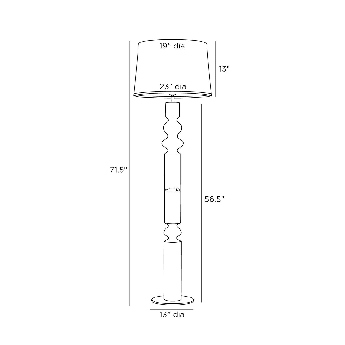 Arteriors Home Woodrow Floor Lamp PFI02-SH003