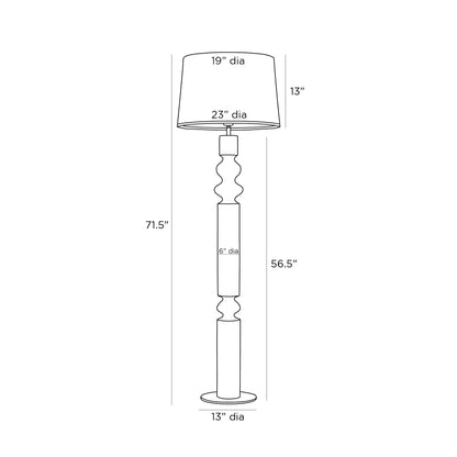 Arteriors Home Woodrow Floor Lamp PFI02-SH003