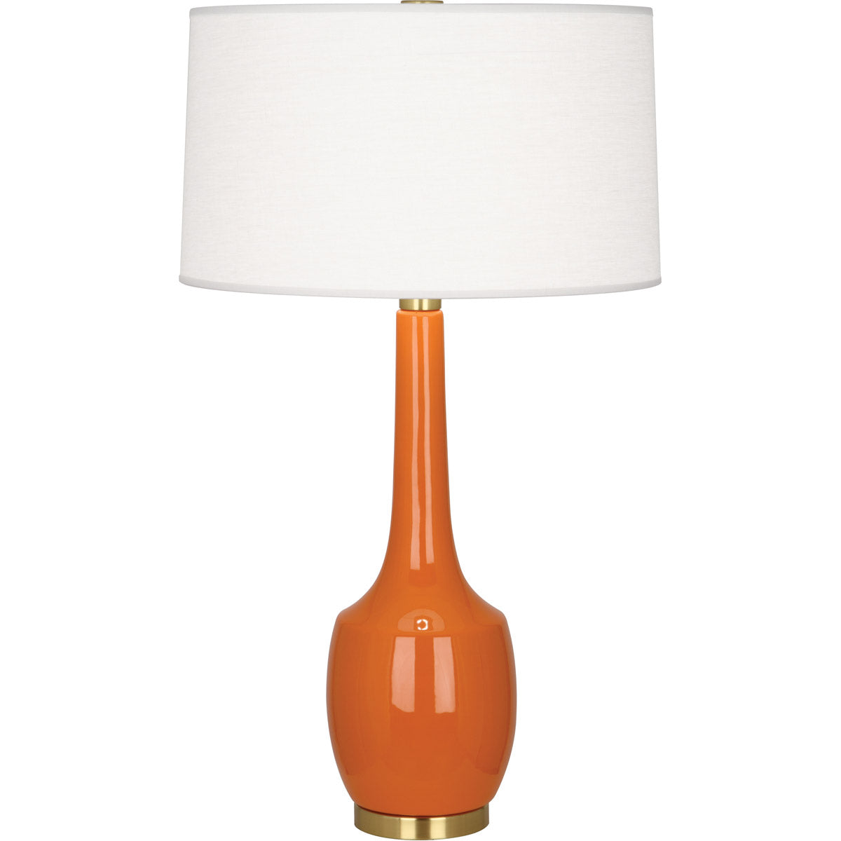 Robert Abbey  Pumpkin Delilah Table Lamp in Pumpkin Glazed Ceramic PM701