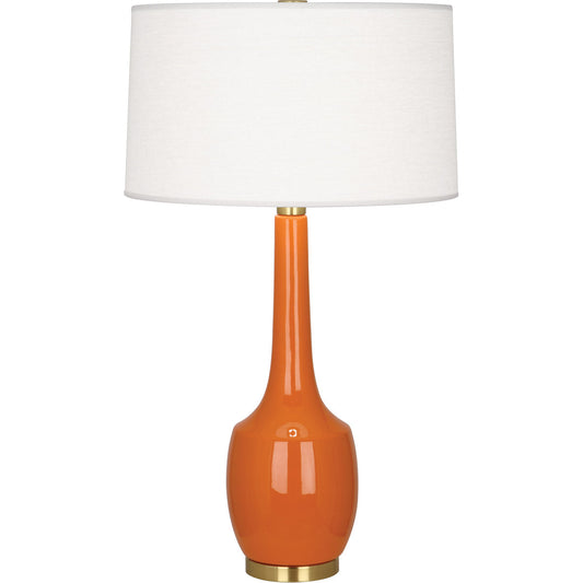 Robert Abbey  Pumpkin Delilah Table Lamp in Pumpkin Glazed Ceramic PM701