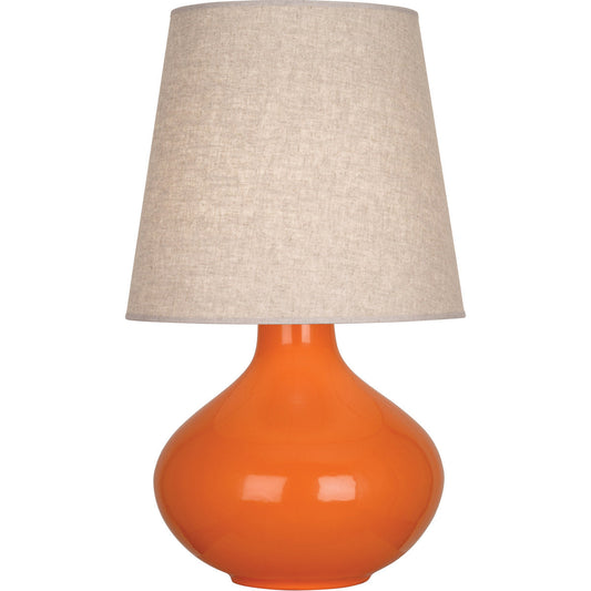 Robert Abbey  Pumpkin June Table Lamp in Pumpkin Glazed Ceramic PM991