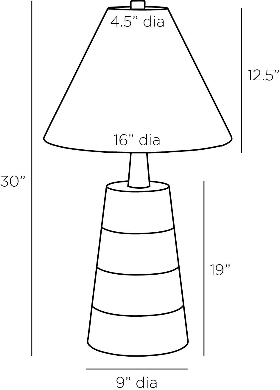 Arteriors Home Yuri Lamp PTC27