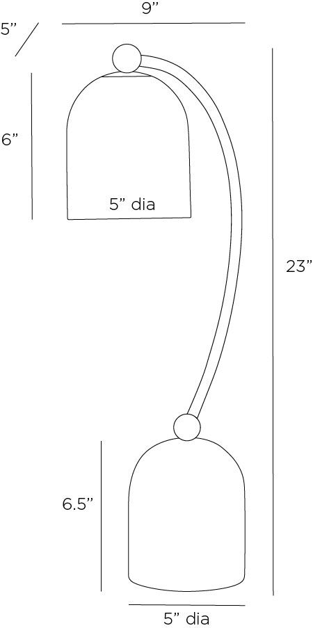 Arteriors Home Daley Desk Lamp PTC34