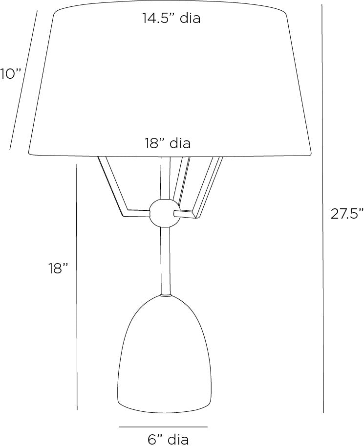 Arteriors Home Hodgins Lamp PTI23