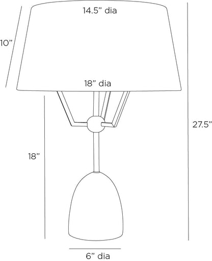 Arteriors Home Hodgins Lamp PTI23