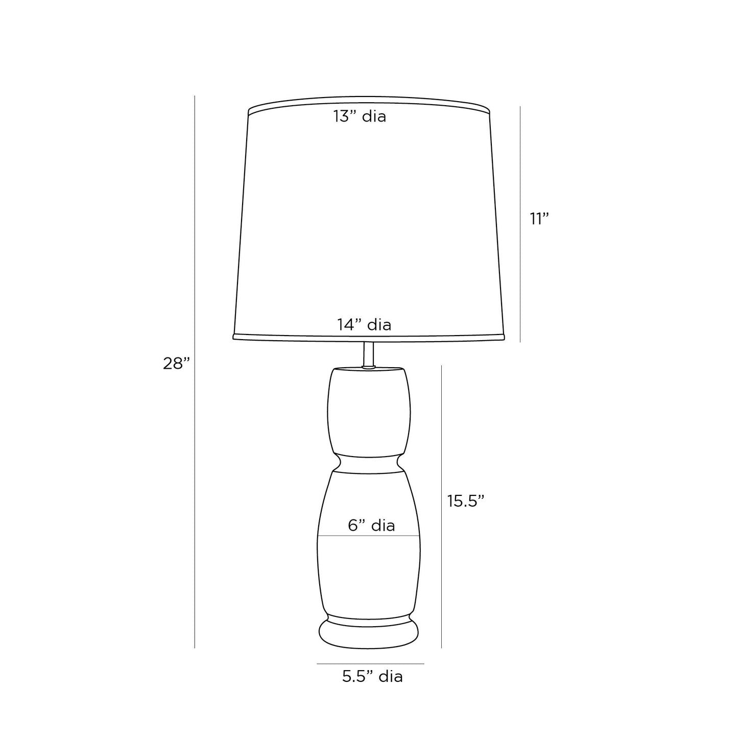 Arteriors Home Werlow Lamp PTS03-SH011