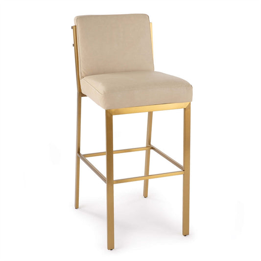 Regina Andrew Chantal Leather Bar Stool in Cappuccino Leather 32-1127