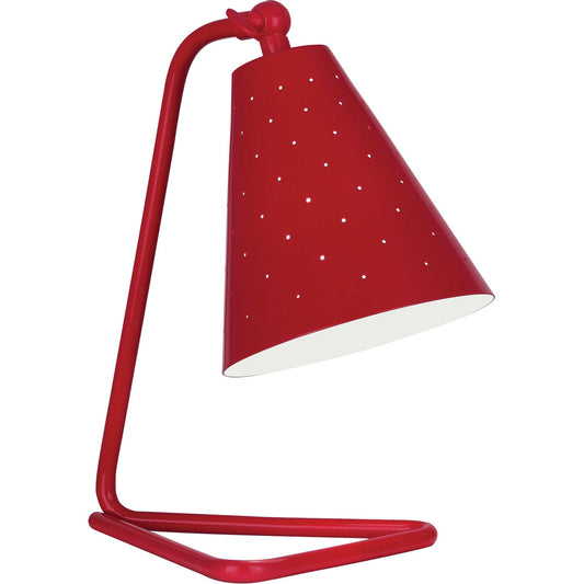 Robert Abbey  Pierce Accent Lamp in Ruby Red Gloss Finish RR988