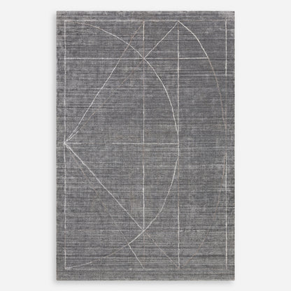 Uttermost Costilla Modern Gray 9 X 13 Rug 70034-9