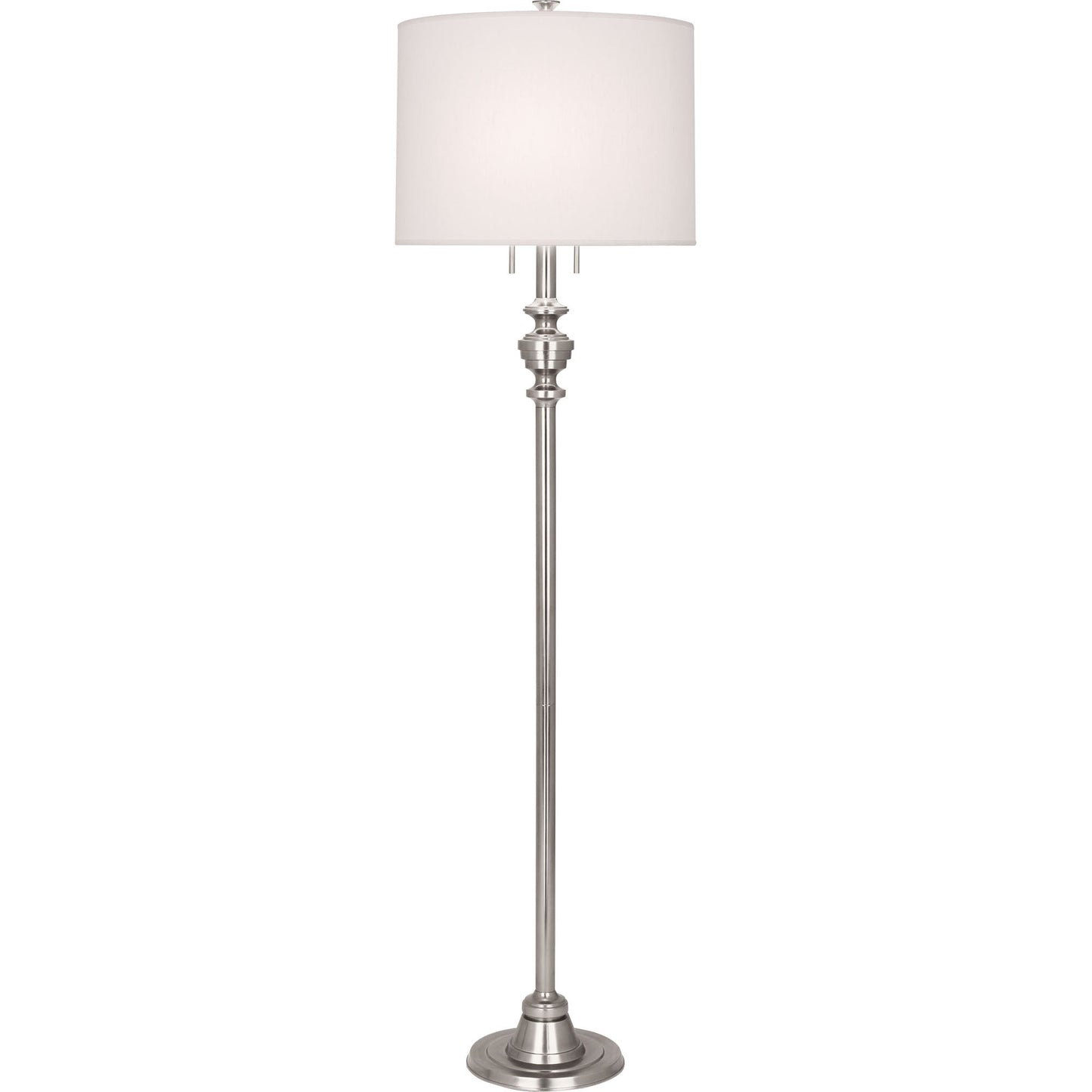 Robert Abbey  Arthur Floor Lamp in Polished Nickel Finish S1223