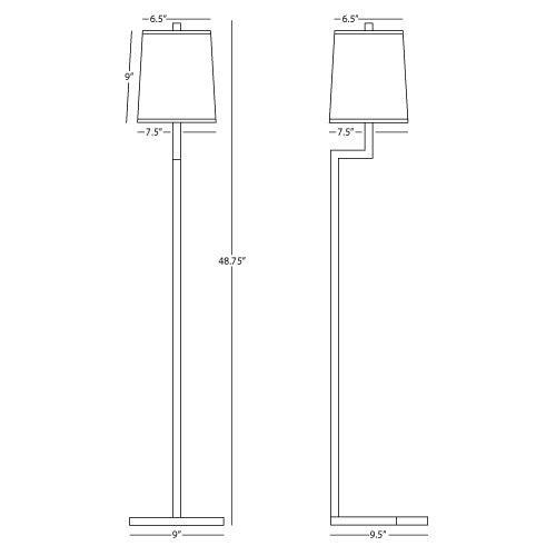 Robert Abbey  Doughnut Floor Lamp in Antique Silver S149G