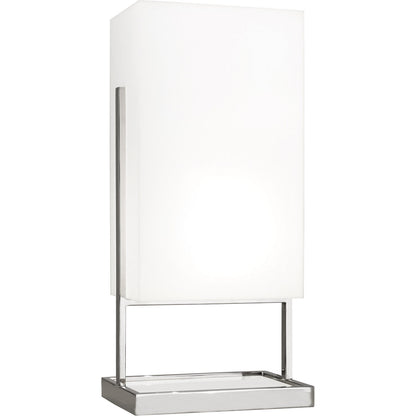 Robert Abbey  Nikole Table Lamp in Polished Nickel and White Marble S196