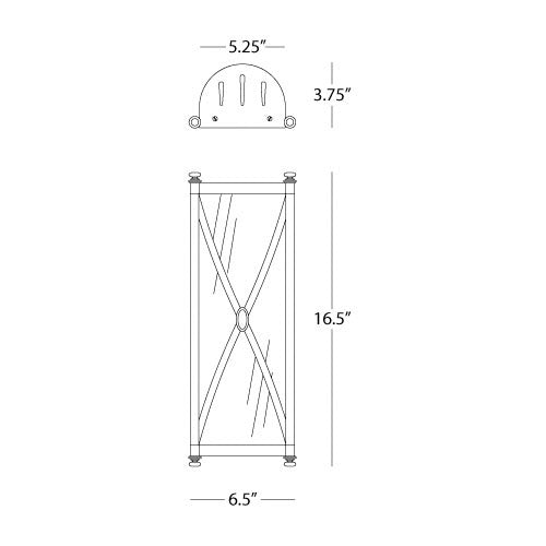 Robert Abbey   Chase Wall Sconce in Polished Nickel S1986