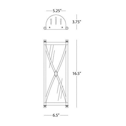 Robert Abbey   Chase Wall Sconce in Polished Nickel S1986