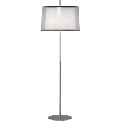 Robert Abbey  Saturnia Floor Lamp in Stainless Steel Finish S2191