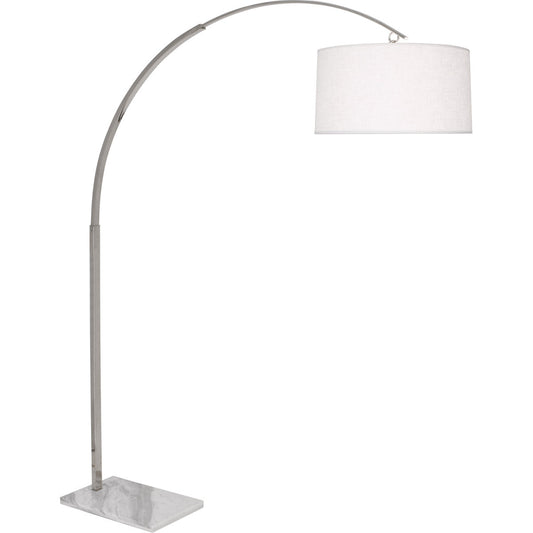 Robert Abbey  Archer Floor Lamp in Polished Nickel Finish S2286