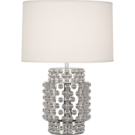 Robert Abbey  Nickel Metallic Glaze Dolly Accent Lamp in Nickel Metallic Glaze S801