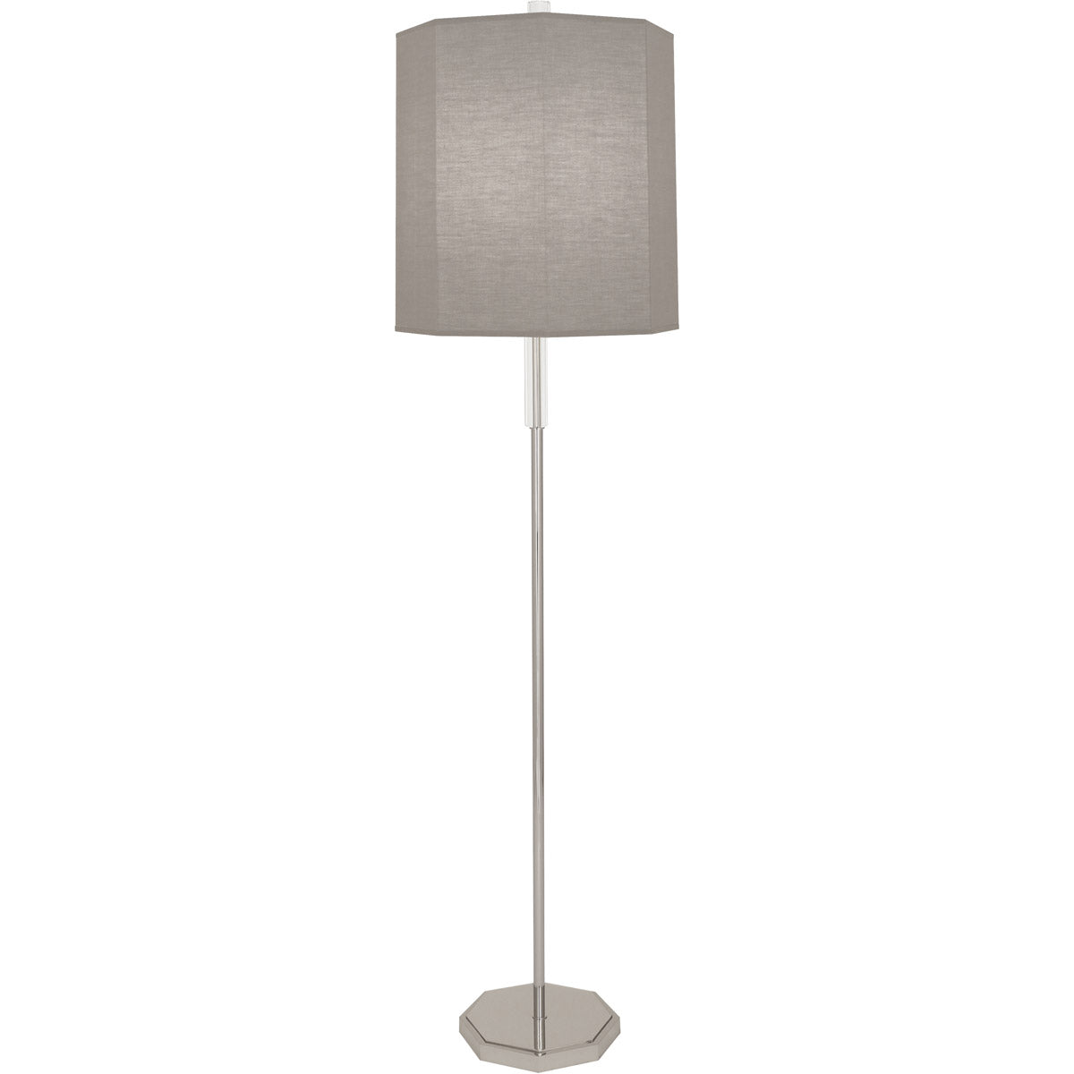 Robert Abbey  Kate Floor Lamp in Polished Nickel Finish with Clear Crystal Accents SG07